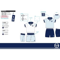 Conjunto 2 pcs Pantalón corto & polo Sergio Tacchini 100%