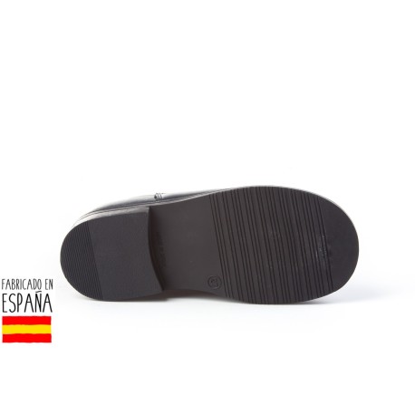 Botines bajos piel con forro de borreguillo, made in spain -