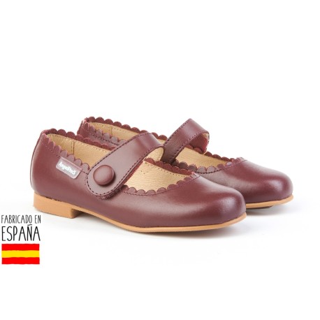 Botines bajos piel con forro de borreguillo, made in spain -