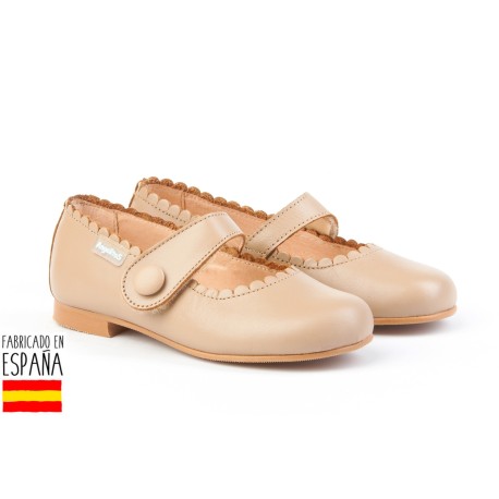 Botines bajos piel con forro de borreguillo, made in spain -
