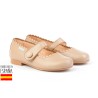Botines bajos piel con forro de borreguillo, made in spain -