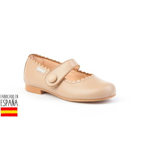 Botines bajos piel con forro de borreguillo, made in spain -