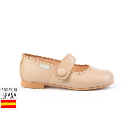 Botines bajos piel con forro de borreguillo, made in spain -