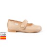 Botines bajos piel con forro de borreguillo, made in spain -