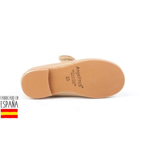 Botines bajos piel con forro de borreguillo, made in spain -