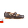 Botines bajos piel con forro de borreguillo, made in spain -