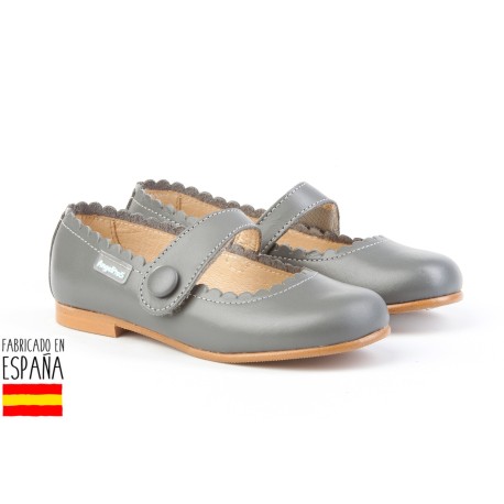 Botines bajos piel con forro de borreguillo, made in spain -