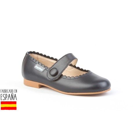 Botines bajos piel con forro de borreguillo, made in spain -