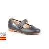 Botines bajos piel con forro de borreguillo, made in spain -