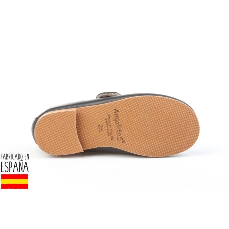 Botines bajos piel con forro de borreguillo, made in spain -