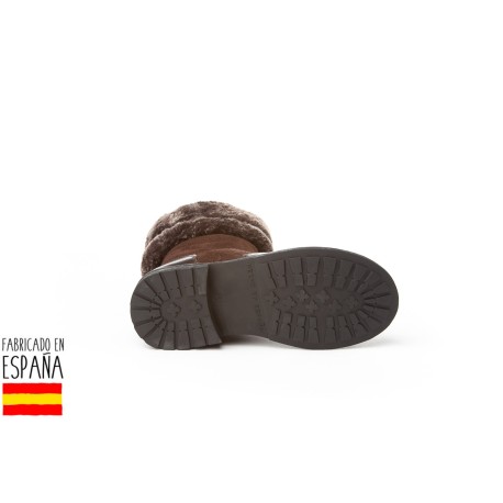 Botas piel detalle pelo, made in spain - ANGELITOS - ANGI-152