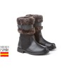 Botas piel detalle pelo, made in spain - ANGELITOS - ANGI-152