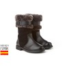 Botas piel detalle pelo, made in spain - ANGELITOS - ANGI-152