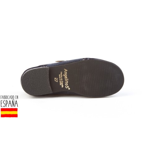 Botas piel detalle pelo, made in spain - ANGELITOS - ANGI-152