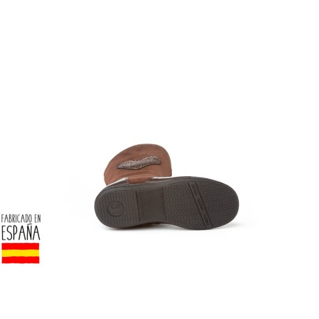 Botas piel detalle corazón lateral, made in spain - ANGELITOS -