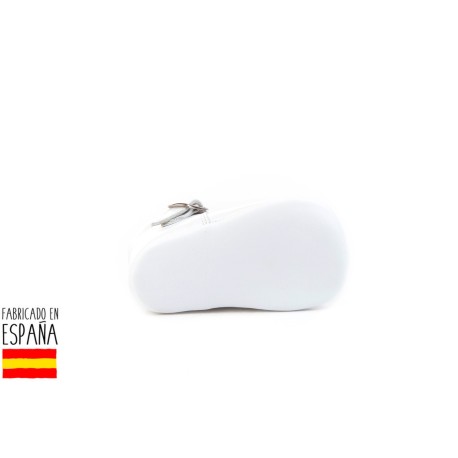 Zapatito suela blanda de piel cierre hebilla, made in spain -