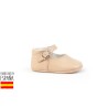 Zapatito suela blanda de piel cierre hebilla, made in spain -