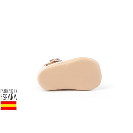 Zapatito suela blanda de piel cierre hebilla, made in spain -
