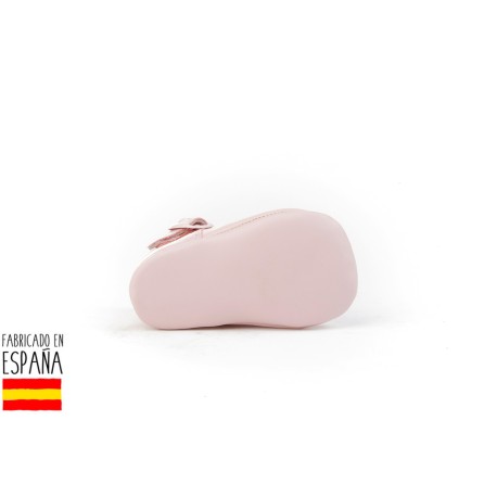 Zapatito suela blanda de piel cierre hebilla, made in spain -