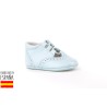Zapatito suela blanda de piel cierre cordones, made in spain -