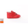 Zapatito suela blanda de piel cierre cordones, made in spain -