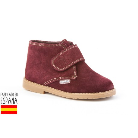 Botines bajos piel y cierre velcro, made in spain - ANGELITOS -