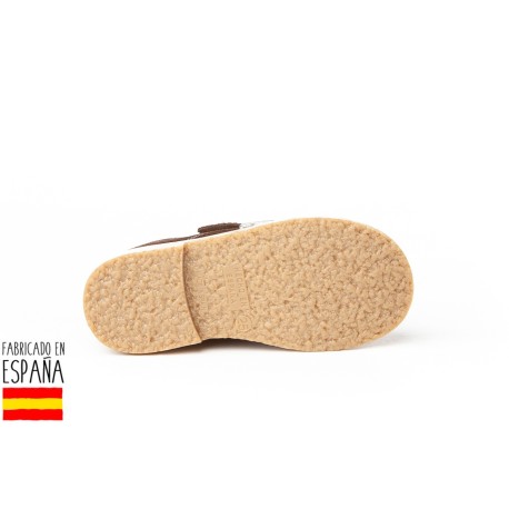 Botines bajos piel y cierre velcro, made in spain - ANGELITOS -