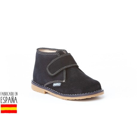 Botines bajos piel y cierre velcro, made in spain - ANGELITOS -