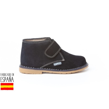 Botines bajos piel y cierre velcro, made in spain - ANGELITOS -