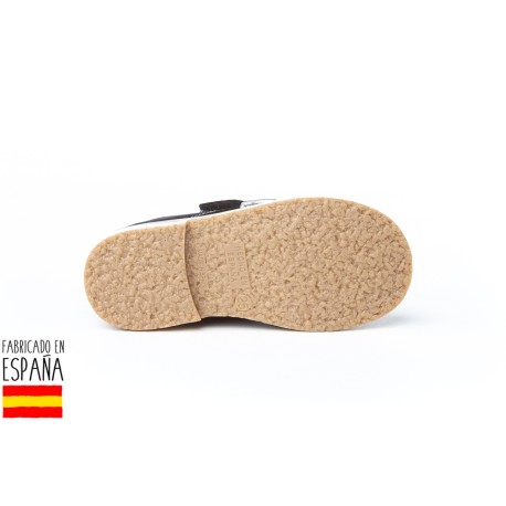 Botines bajos piel y cierre velcro, made in spain - ANGELITOS -