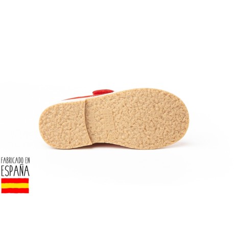 Botines bajos piel y cierre velcro, made in spain - ANGELITOS -