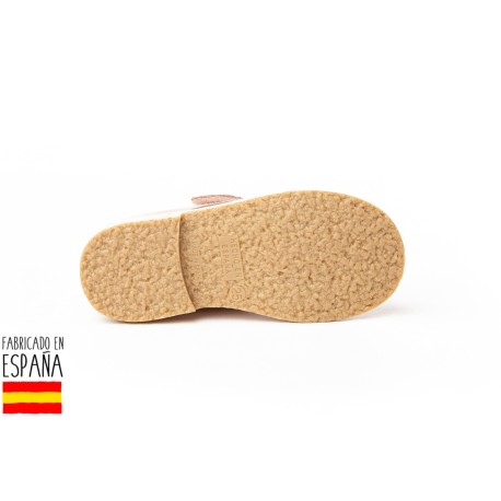 Botines bajos piel y cierre velcro, made in spain - ANGELITOS -