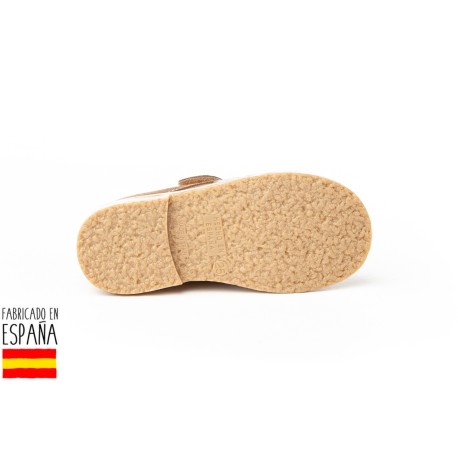 Botines bajos piel y cierre velcro, made in spain - ANGELITOS -