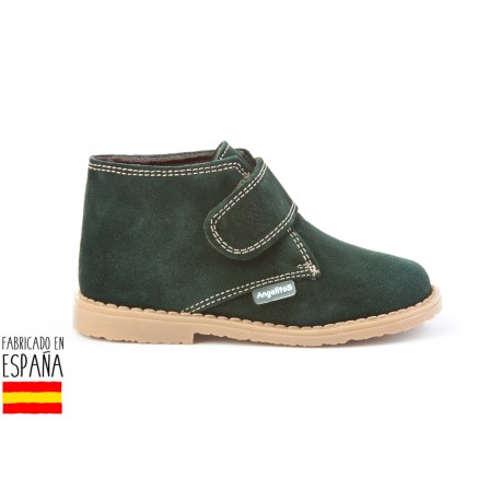 Botines bajos piel y cierre velcro, made in spain - ANGELITOS -