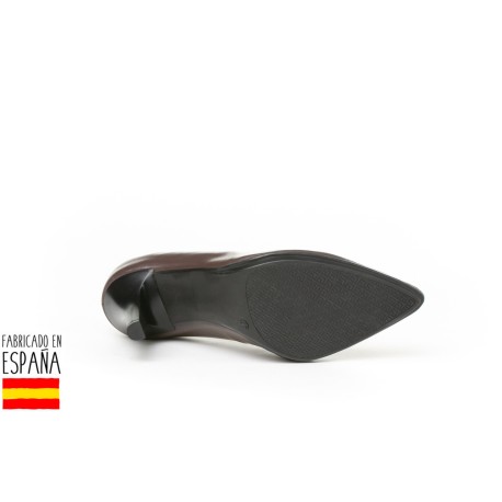 Merceditas piel lisas cierre hebilla, made in spain - ANGELITOS