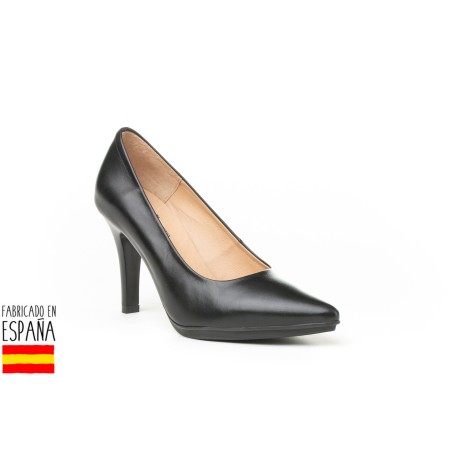 Merceditas piel lisas cierre hebilla, made in spain - ANGELITOS