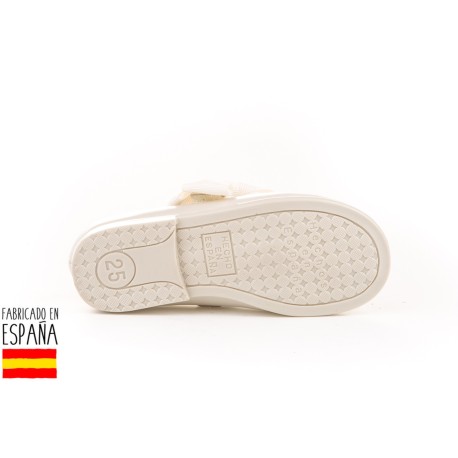 Merceditas piel detalle lazo lateral, made in spain - ANGELITOS