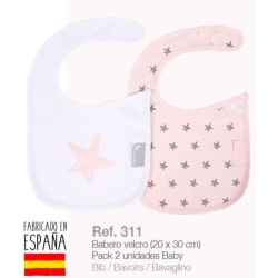 Babero velcro mod estrella (pack 2)-IBV-311-Interbaby Babero