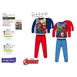 Pijama largo algodón AVENGERS Pijama largo algodón AVENGERS C.