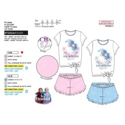 Pijama corto -ET2024-FROZEN Pijama corto FROZEN detalles