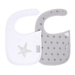 Pack 2 Baberos cierre velcro modelo estrellas-311-Interbaby