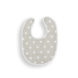 Pack 3 baberos estampado estrellas velcro