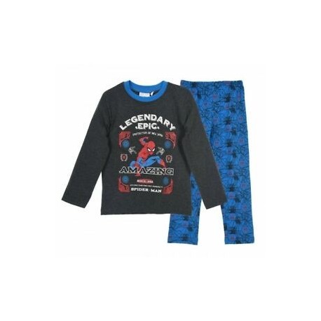 Pijama largo niño 100% algodón-SCI-HS2042-SPIDERMAN Pijama