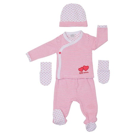 Conjunto polaina+gorro+manopla Lovely-Yatsi Conjunto bebé niña
