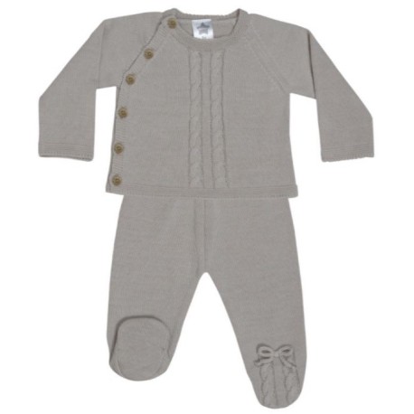 Conjunto bebé 2 piezas punto-ALM-MN6120-MINHON Conjunto bebé 2