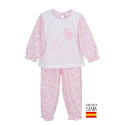 Pijama largo mariposa-CLV-35159-Calamaro Baby Composición: 100%