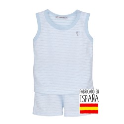 Pijama corto osito-CLV-35167-Calamaro Baby Composición: 100%