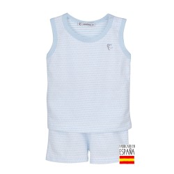 Pijama corto osito-CLV-35167-Calamaro Baby Composición: 100%