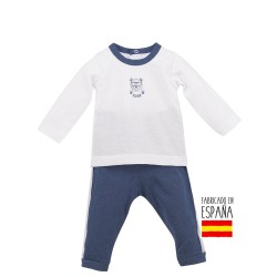 Chandal cuello redondo osito-CLV-36011-Calamaro Baby Chandal