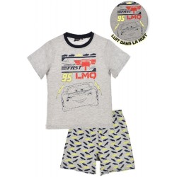 Pijama corto Cars Niño brilla en la oscuridad Pijama corto Cars